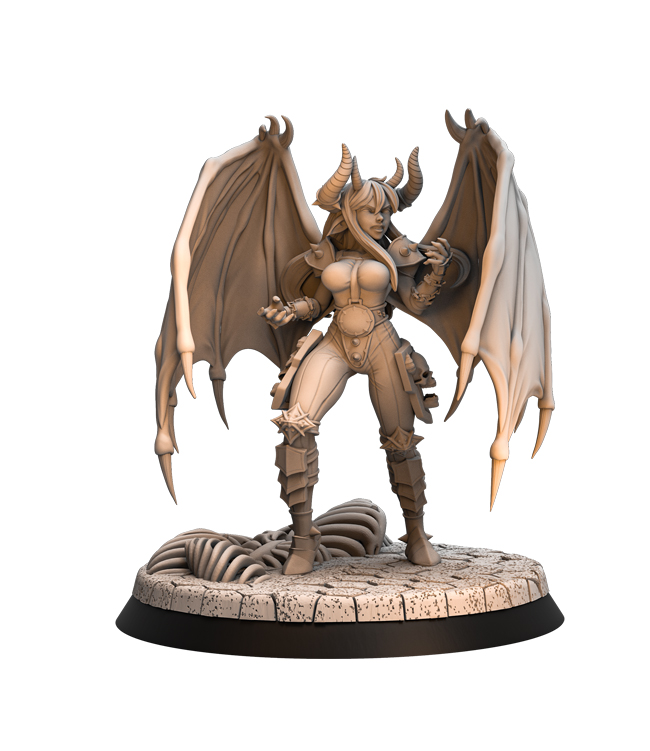 PRE-SUPPORTED Female Bloodthirster - 32mm - DnD